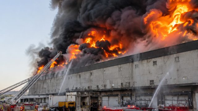 Ongoing Fire at Boyle Heights Cold Storage Facility Draws Concerns
