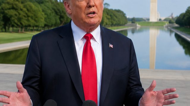 Trump Promises Evidence of Vandalism at Reflecting Pool in Court
