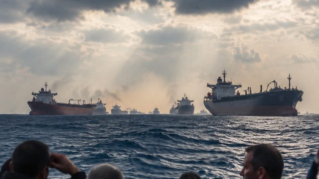 Tensions Rise as Stranded Ships in the Gulf Await Rescue